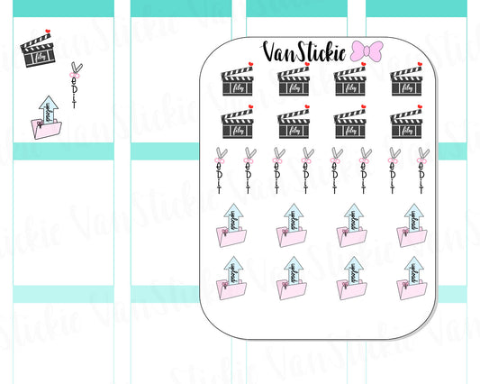 VSD 033| Doodle Set - YouTuber Planner Stickers