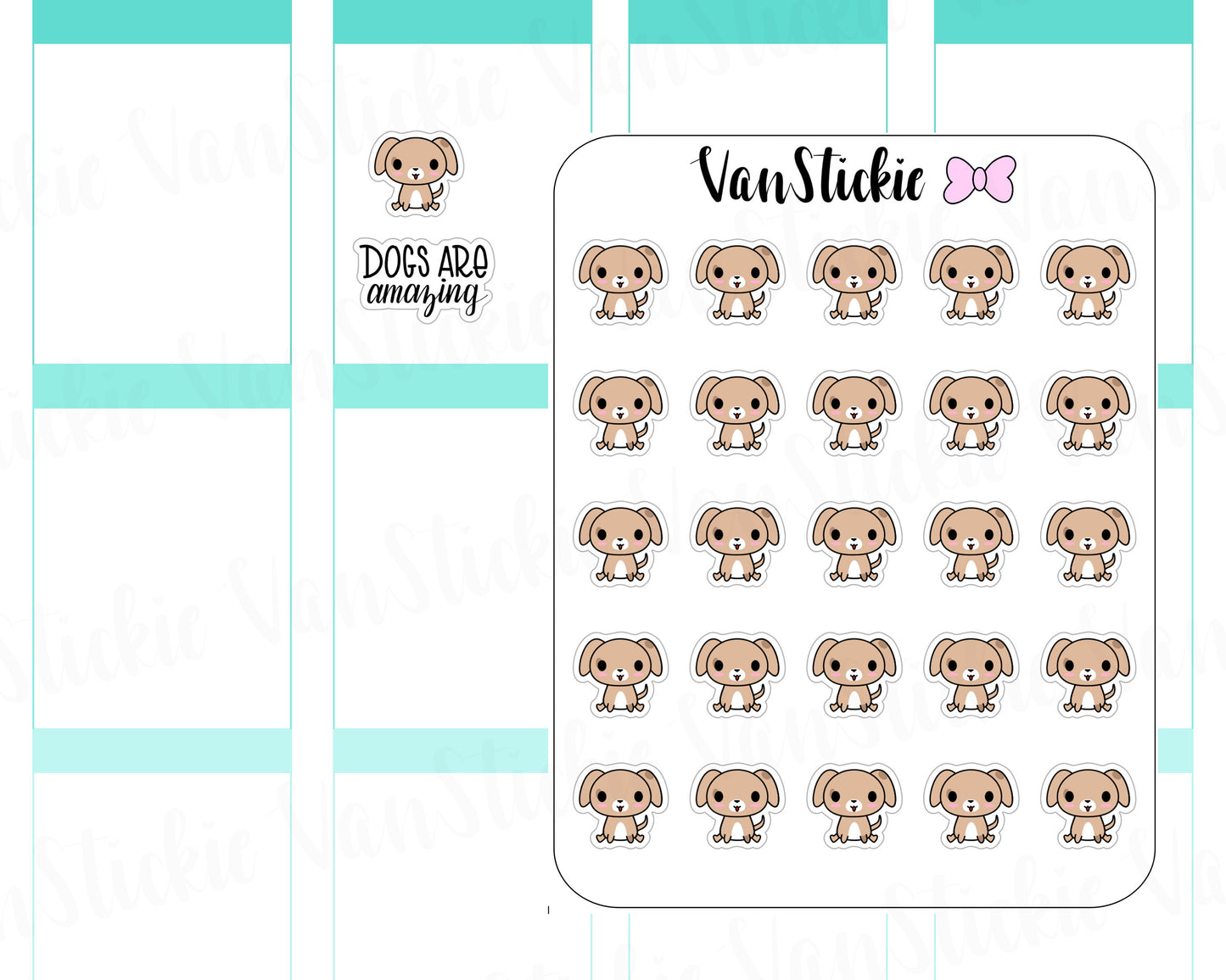 VSD 024| Doodle - Puppy Planner Stickers