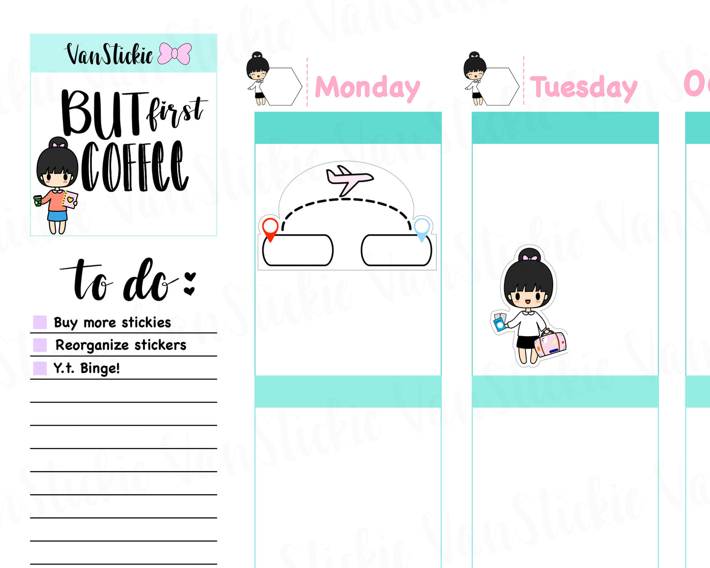 VSS 031 | Chibit Set - Travel The World Planner Stickers