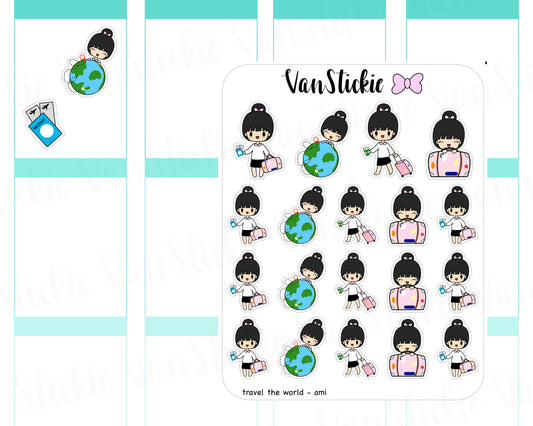 VSC 033 | Chibit - Travel The World Planner Stickers