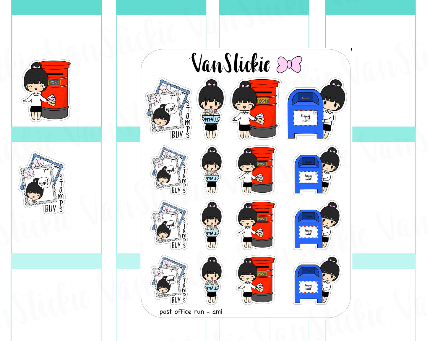 VSC 034 | Chibit - Post office Run Planner Stickers