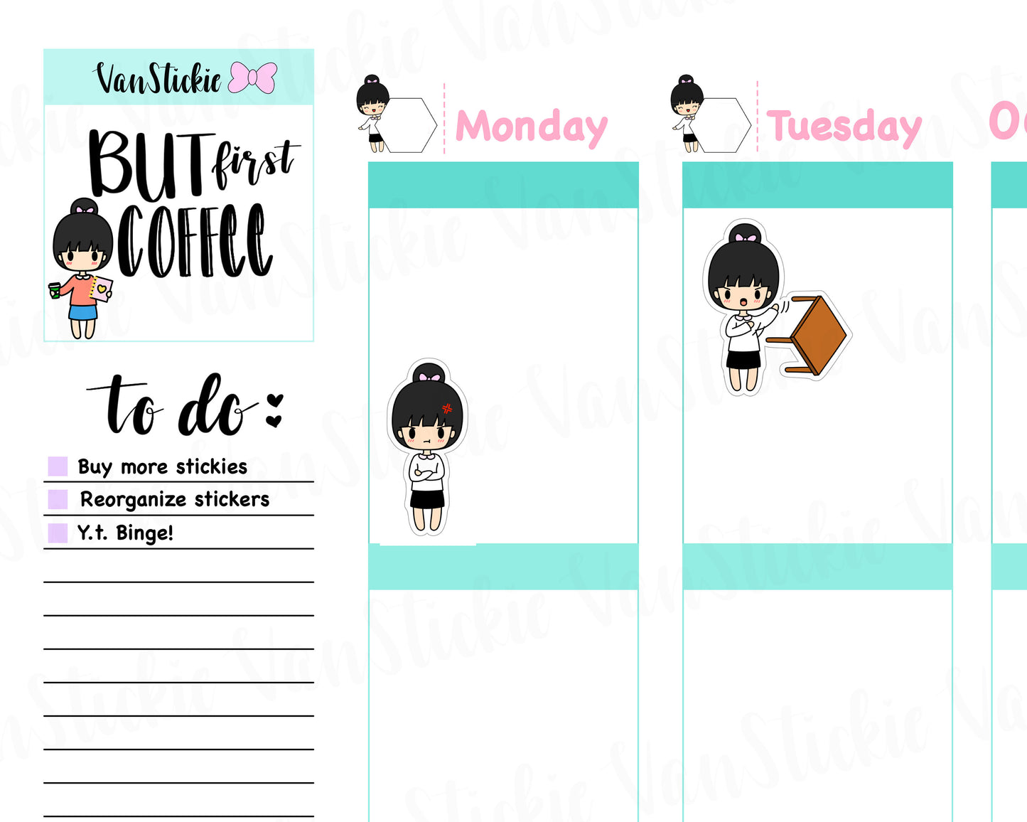 VSC 039 | Chibit - Anger Issues Planner Stickers