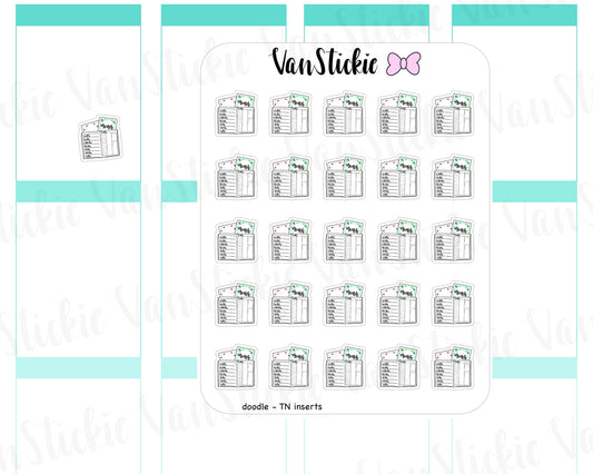 VSD 050| Doodle Set - TN insert Planner Stickers (inspired by AnniePlans.Printables)