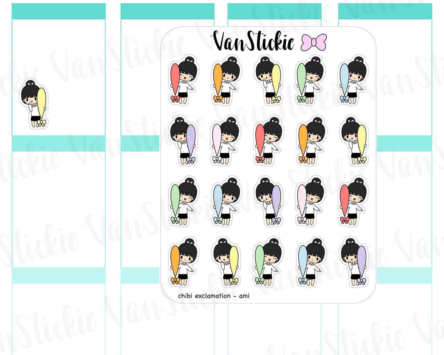 VSC 049 | Chibits - Chibi exclamation point Planner Stickers