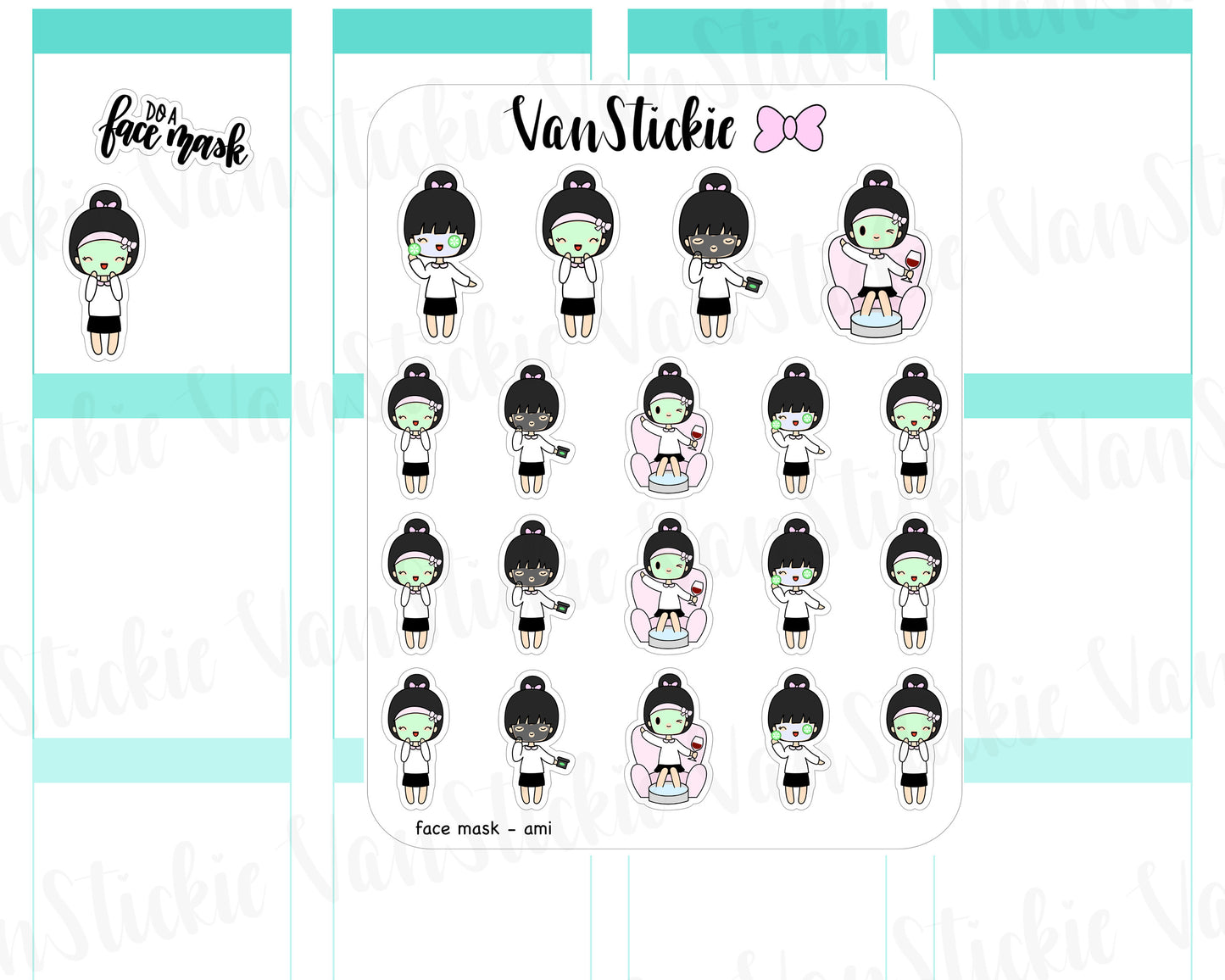 VSC 053 | Chibit - Face Mask Planner Sticker