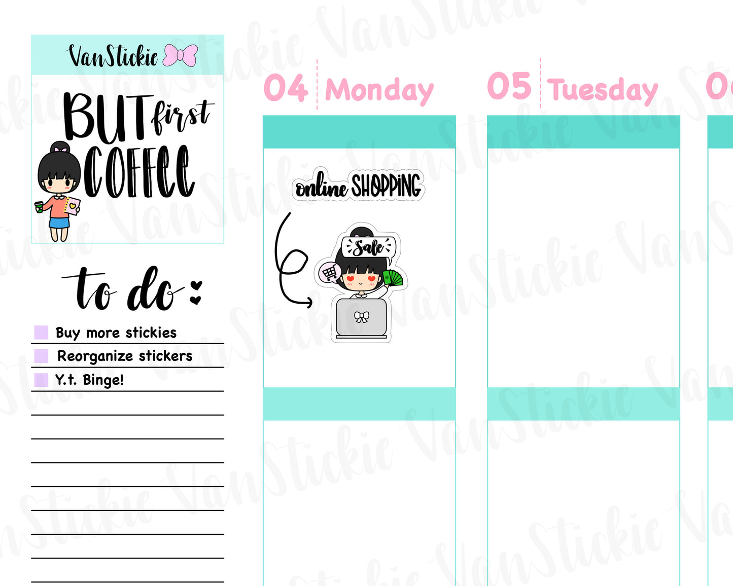 VSS 042 | Chibit Sets - Online Shopping Planner Stickers