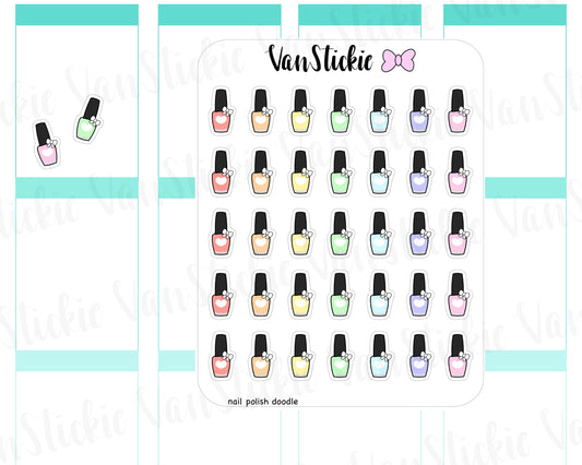 VSD 046| Doodle - Nail Polish Planner Stickers