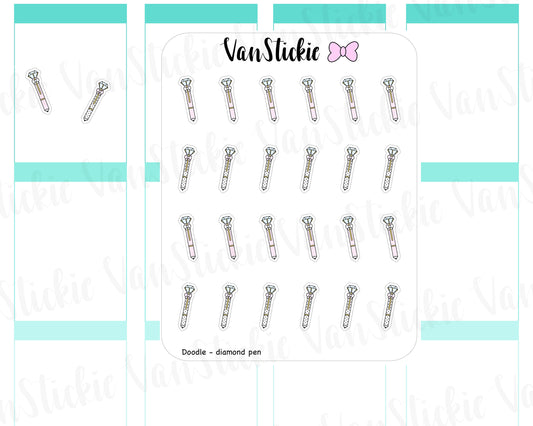 VSD 057| Doodle - Diamond Pen Planner Stickers