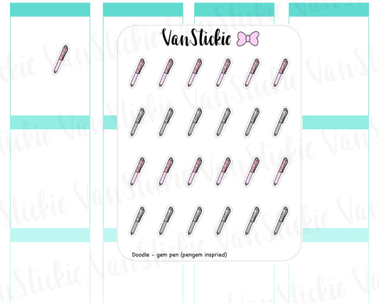 VSD 058| Doodle - Pen (pengem inspired) Planner Stickers