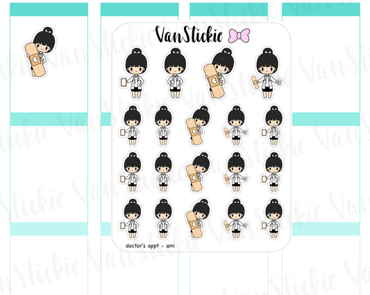 VSC 054 | Chibi - Doctor's Appt Planner Stickers