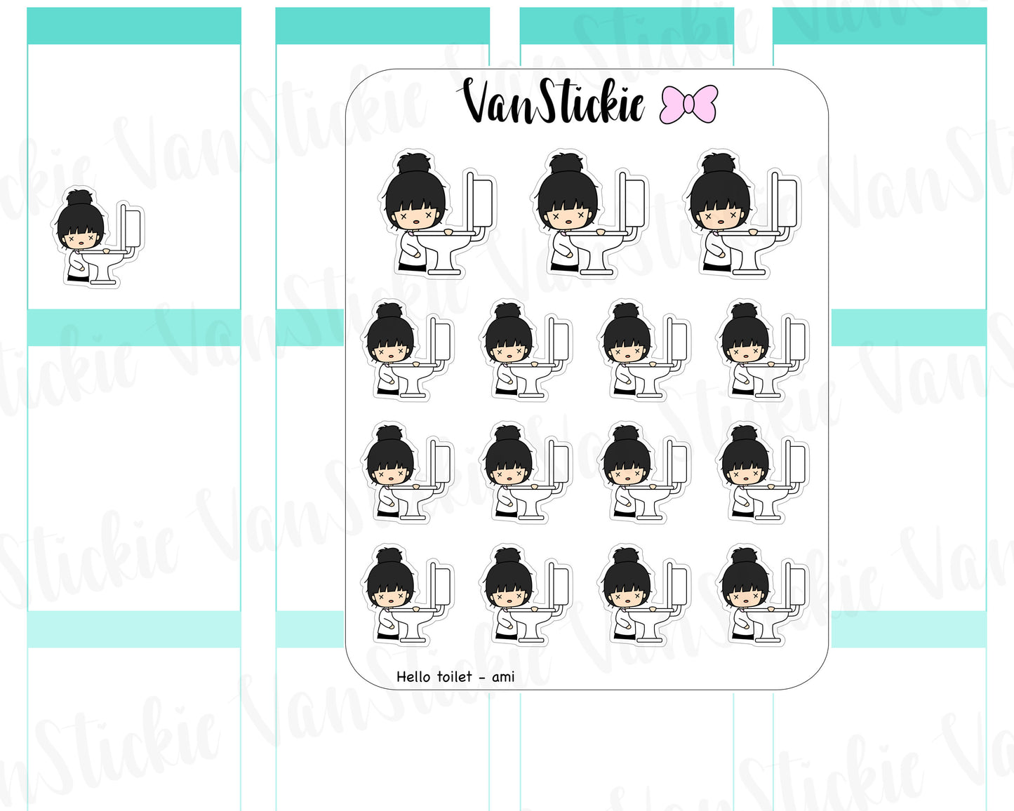 VSC 068 | Chibit - Hello Toilet.. Planner Stickers