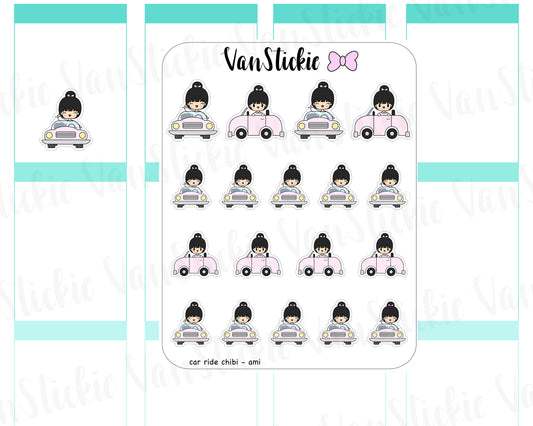 VSC 069 | Chibit - Car Ride Planner Stickers