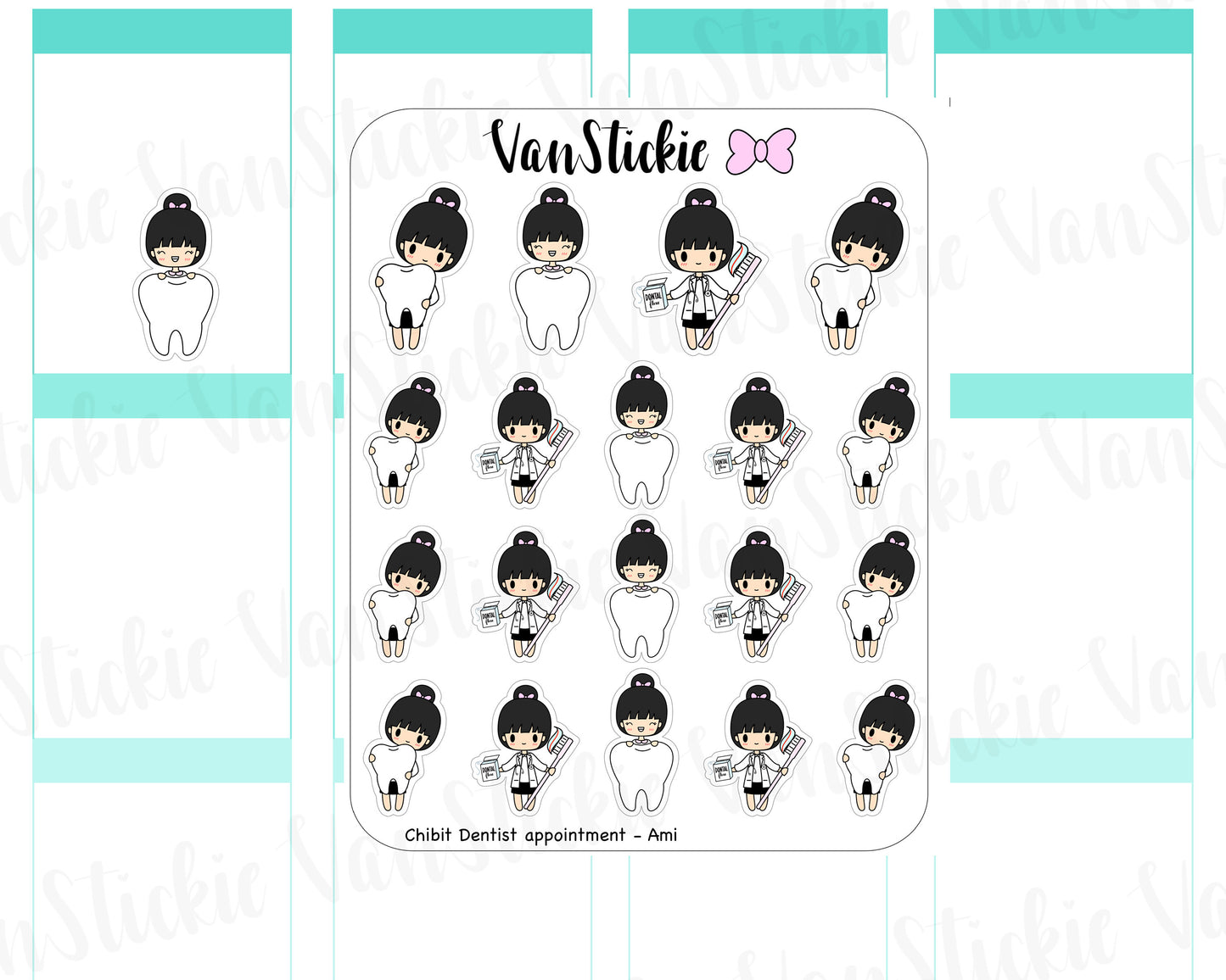 VSC 061 | Chibits -Dentist Appointment Planner Stickers