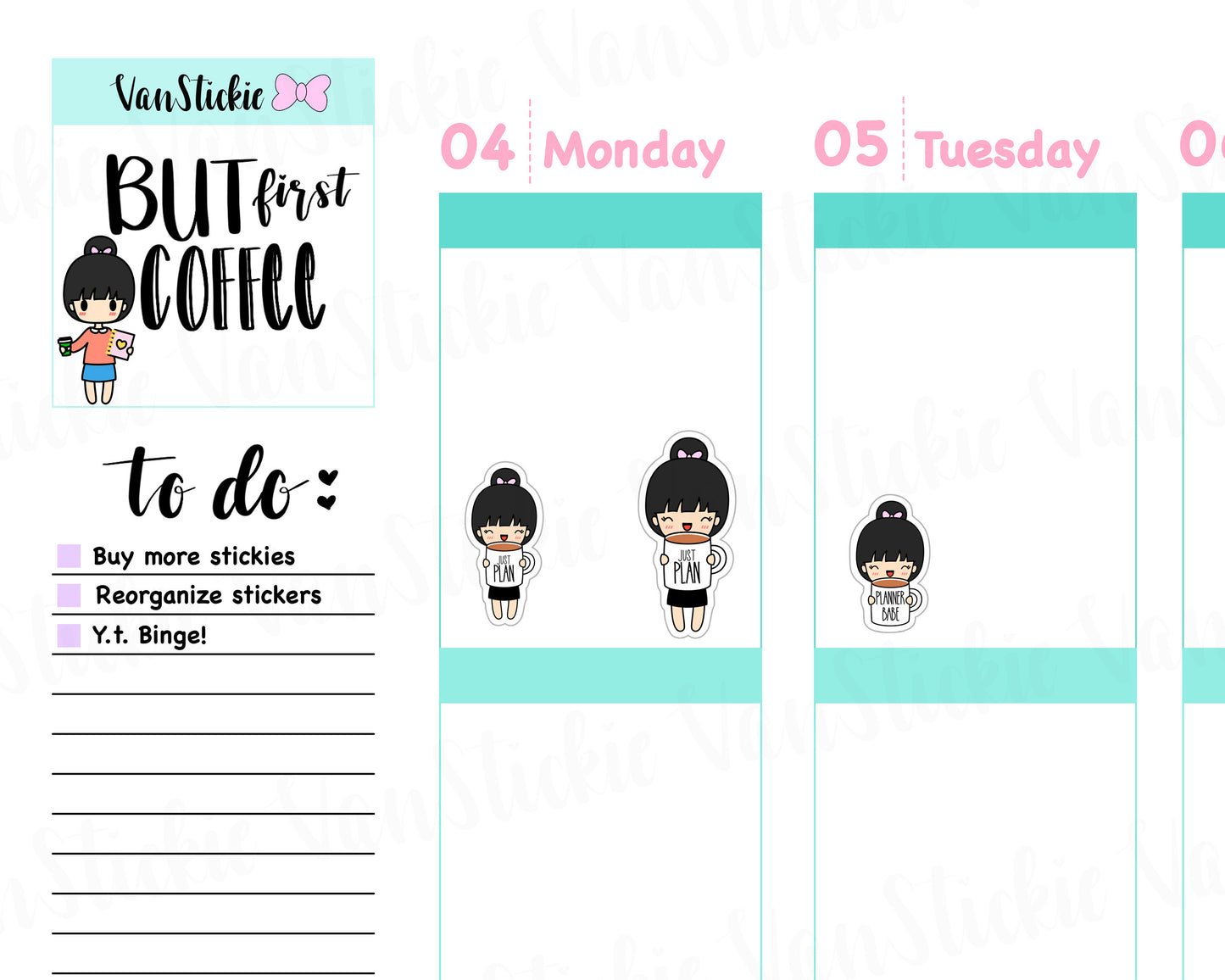 VSC 071 | Chibi - Mug Life Planner Stickers