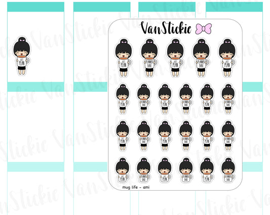 VSC 071 | Chibi - Mug Life Planner Stickers