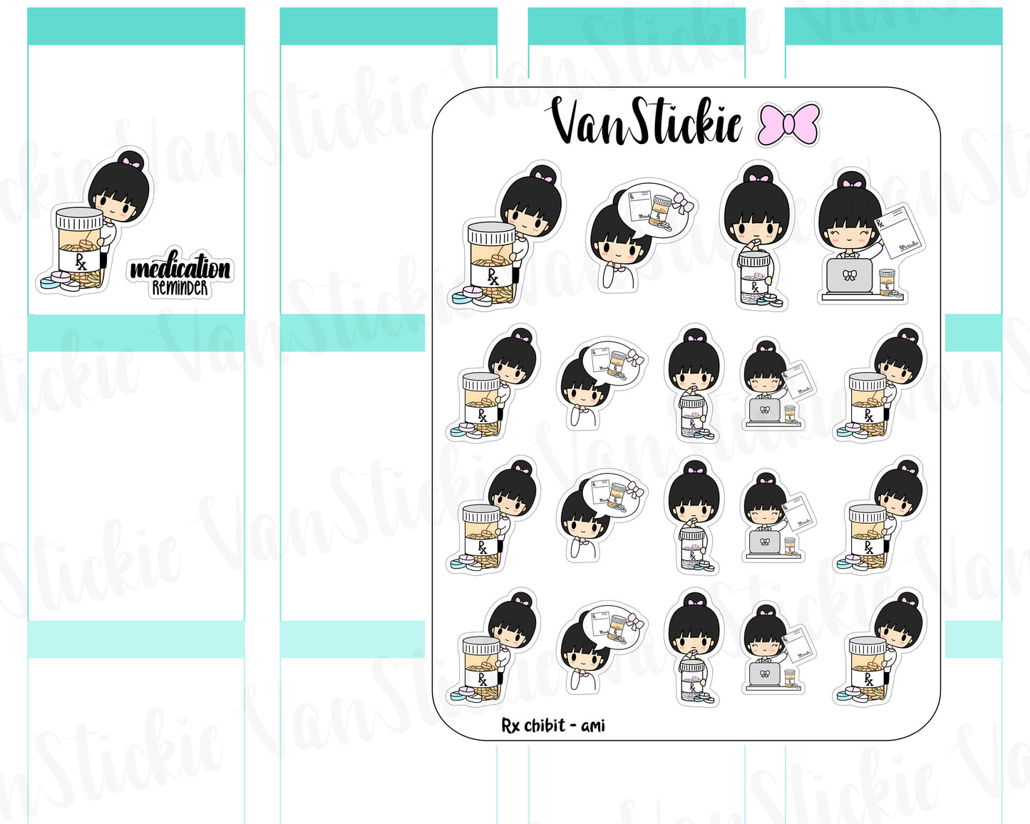 VSC 073 | Chibi - Rx Chibit Planner Stickers