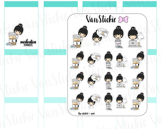 VSC 073 | Chibi - Rx Chibit Planner Stickers