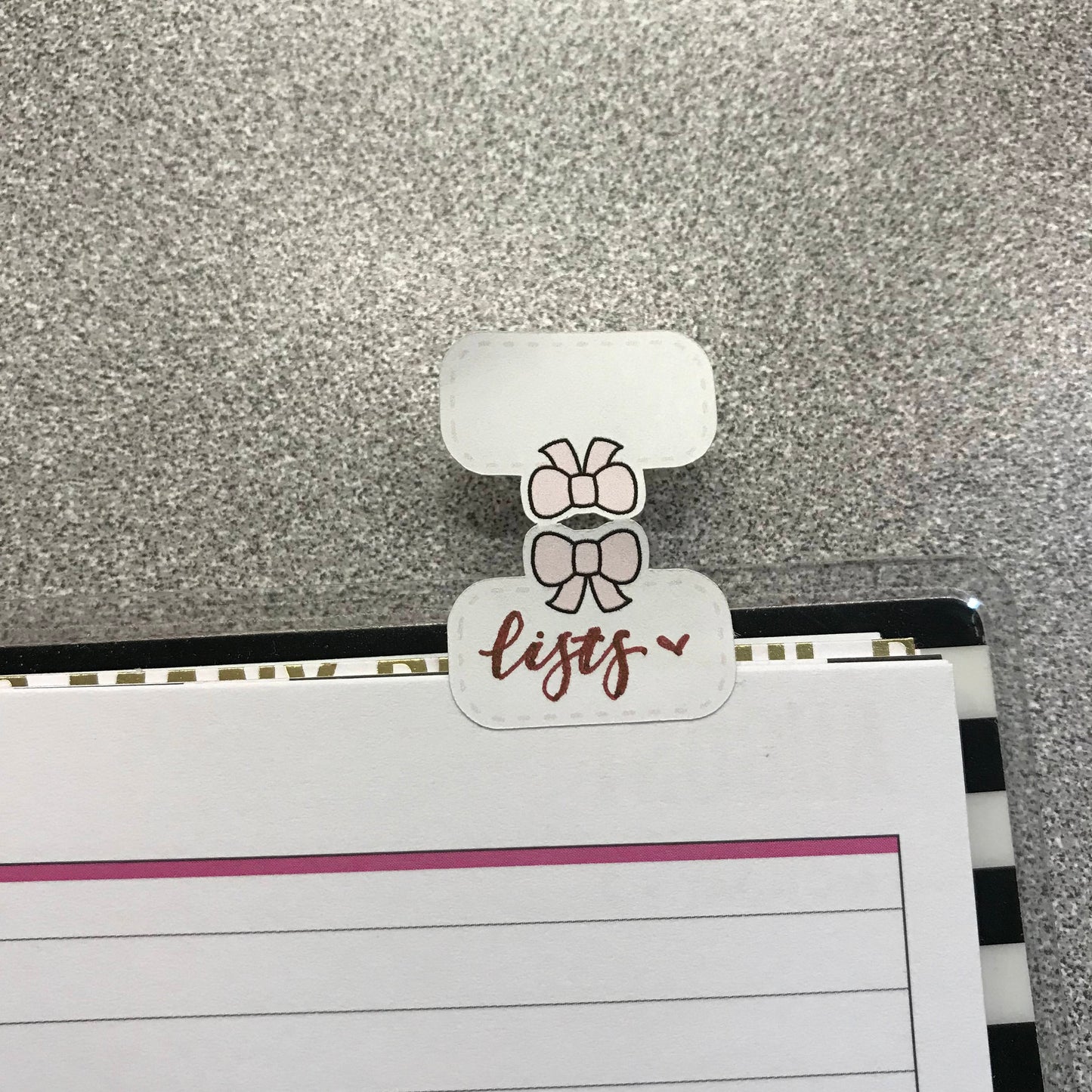 F009 - Cute mini bow Planner Tab Stickers