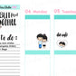 VSS 050 | Chibits Set - Chibi Couple/Date night Planner Stickers