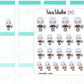 VSO 005 | Iced Coffee - Ombre Haired Chibit Planner Stickers