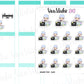 VSO 006 | Planner Time - Ombre Haired Chibit Planner Stickers